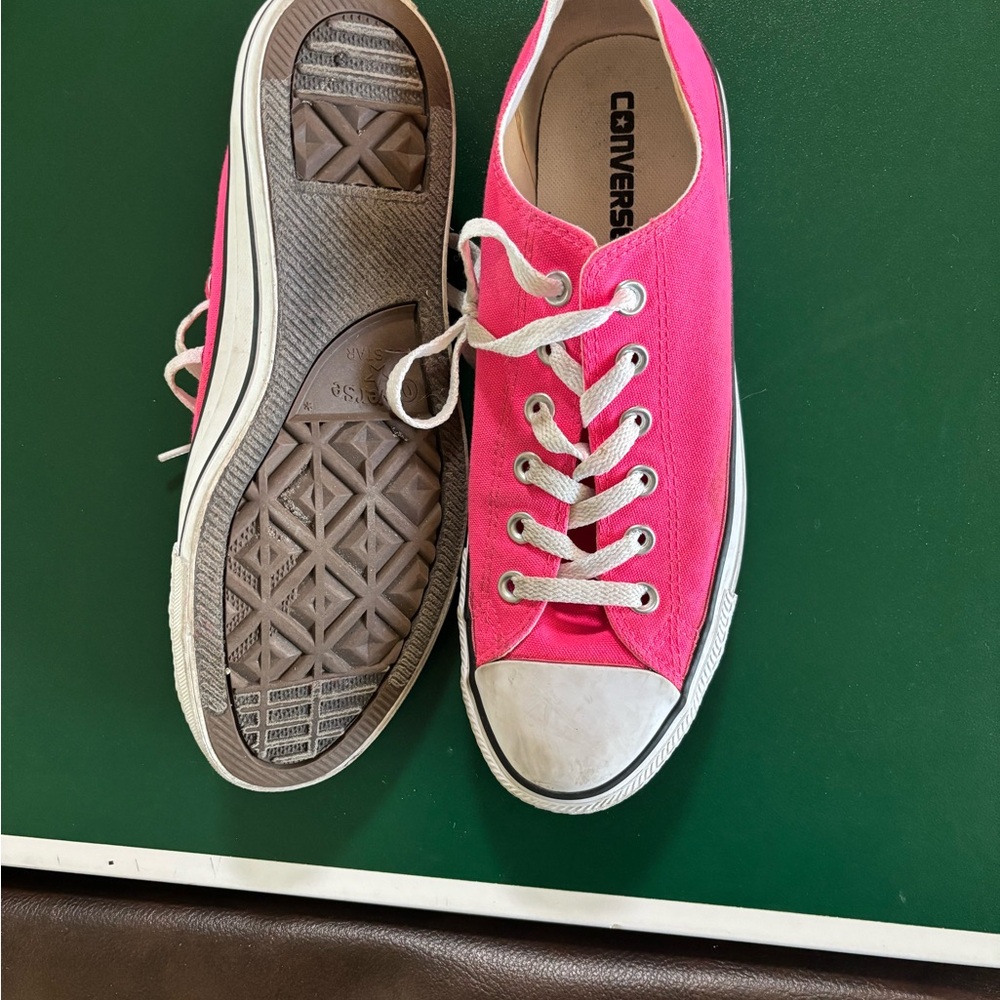Converse Fuchsia Canvas Sneakers
